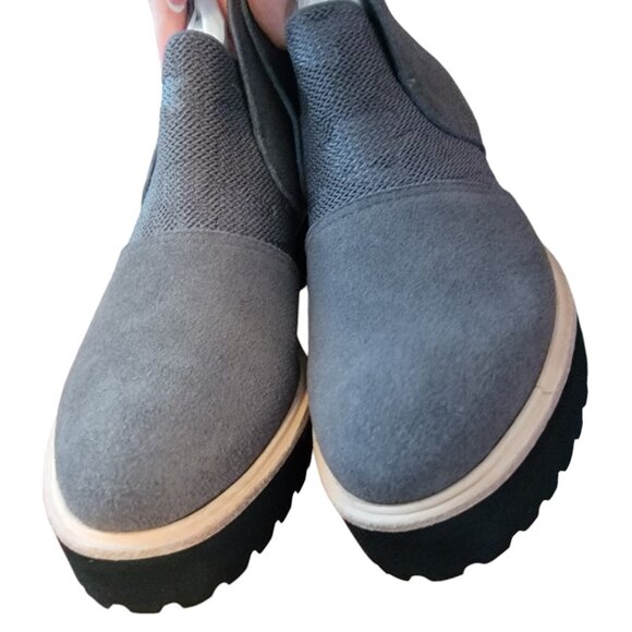 All Black Womens Nu Banded Gray Ankle Boots Shoes 36.5 Medium - Picture 9 of 14